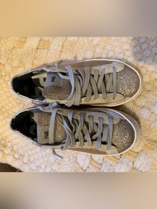 P448 Shoes - 💫💫P448 Women’s Glitter Low-Top Sneakers in Champagne/light pink!!!!!